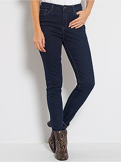Skinny jeans met hoge taille, lengtemaat 32 - Kiabi