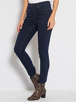 Skinny jeans met hoge taille, lengtemaat 32 - Kiabi