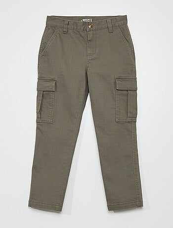 Slim-fit broek met zakken