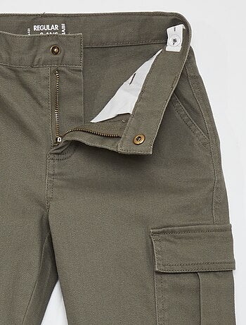 Slim-fit broek met zakken