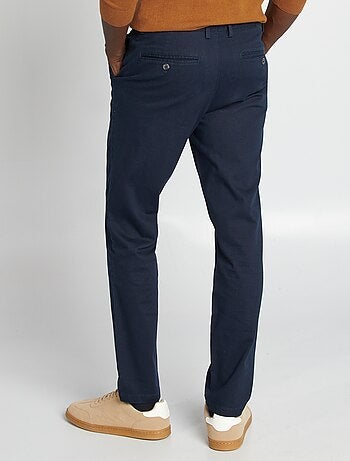 Slim-fit chino van keperstof