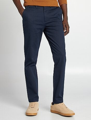 Slim-fit chino van keperstof