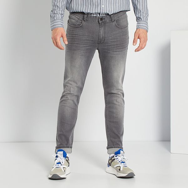 Slimfit jeans lengtemaat 36 1,90 m+ Homme de plus d'1m90 - grijs - Kiabi -  20,00€