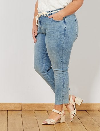 Yehopere Dames winterjeans met fleecevoering, slim fit, warme skinny jeans met hoge taille, M
