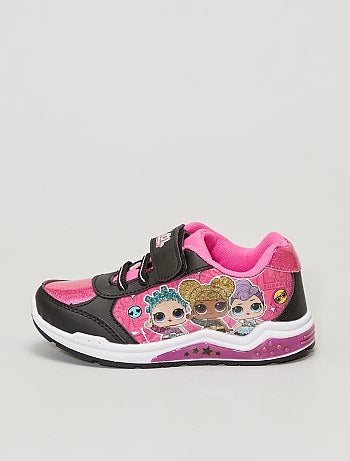 Kinder Sneakers Meisjes - Zwart - Roze - Kids Rock Fashion