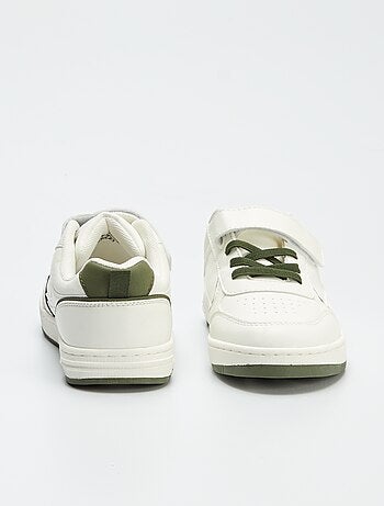 Sneakers met elastische veters + klittenband