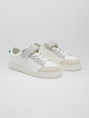 Sneakers met elastische veters + klittenband