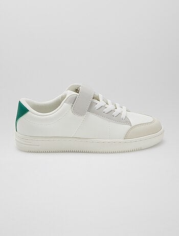 Sneakers met elastische veters + klittenband