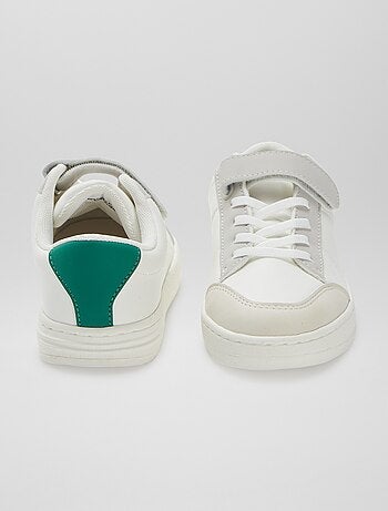 Sneakers met elastische veters + klittenband