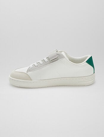 Sneakers met elastische veters + klittenband