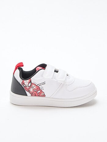 Sneakers met klittenbandsluiting en Marvel/Spider Man-print