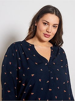 Soepele blouse met print - Kiabi