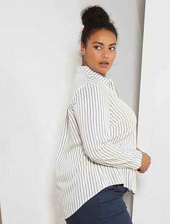 Dames Size+ - Soepele blouse met print - Kiabi