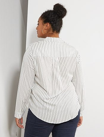 Dames Size+ - Soepele blouse met print - Kiabi