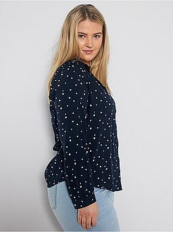Soepele blouse met zak - Kiabi