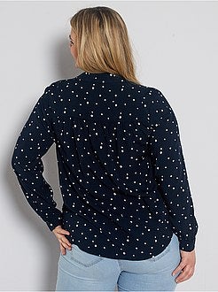 Soepele blouse met zak - Kiabi