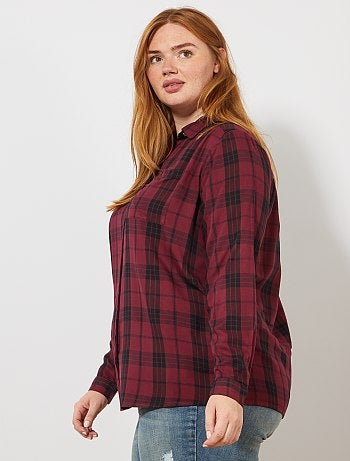 Soepele geruite blouse - Kiabi