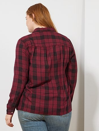 Soepele geruite blouse - Kiabi