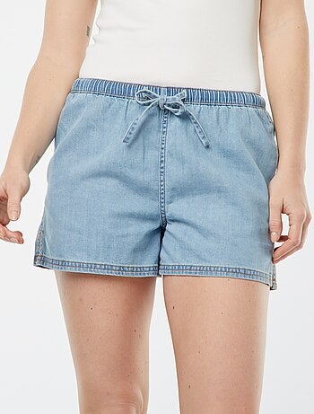 Soepelvallende jeansshort