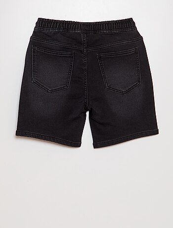Spijkerbermuda met stretch