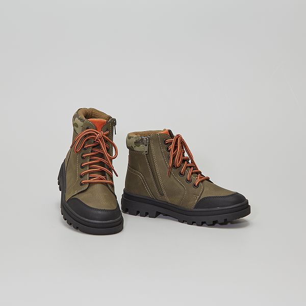 Stoere hoge boots Chaussures - KAKI - Kiabi - 18,00€