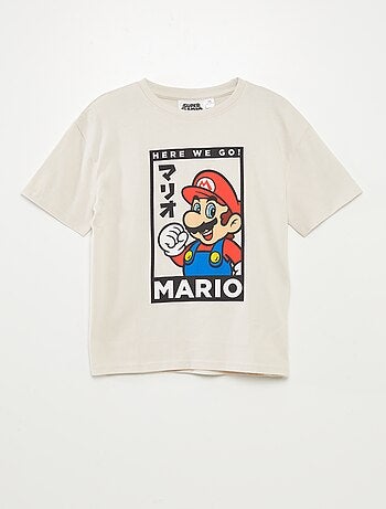 'Super Nintento'-T-shirt met 'Mario'-print