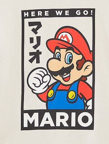 'Super Nintento'-T-shirt met 'Mario'-print