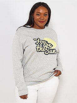 Sweater met bedrukt opschrift - Kiabi