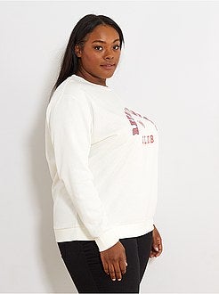 Sweater met bedrukt opschrift - Kiabi