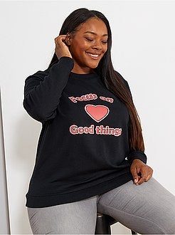 Sweater met bedrukt opschrift - Kiabi