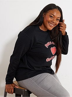 Sweater met bedrukt opschrift - Kiabi