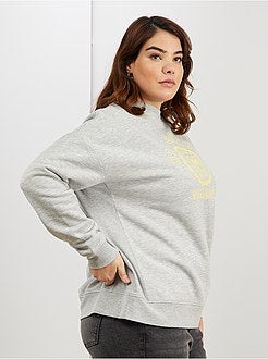 Sweater met campusprint - Kiabi