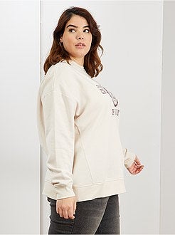 Sweater met campusprint - Kiabi