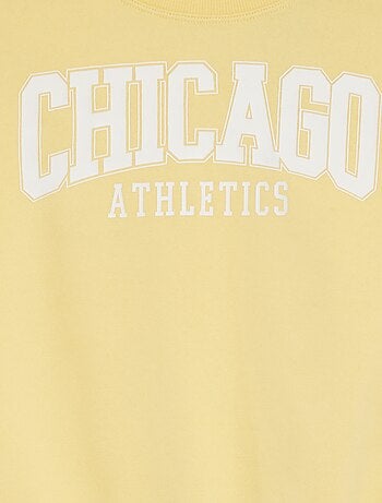 Sweater met korte mouwen en applicatie