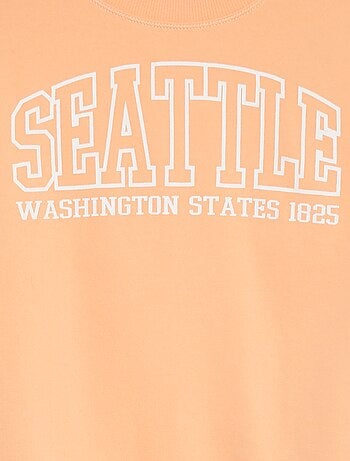 Sweater met korte mouwen en applicatie