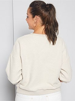 Sweater met korte mouwen en opschrift - Kiabi