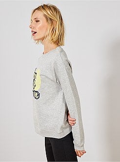 Sweater met opschrift ‘ecodesign’ - Kiabi