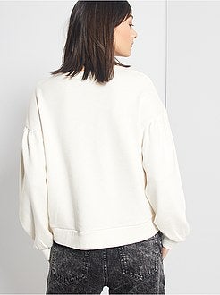 Sweater met pofmouwen - Kiabi
