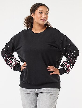 Sweater met print 'Only Carmakoma'