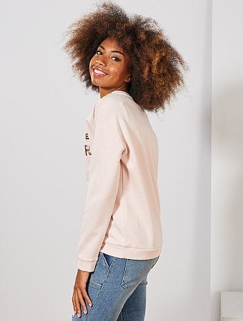 Damesmode maat 34-48 - Sweater met print op de voorkant - Kiabi