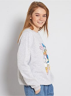 Sweater met print van ‘Donald’ en Katrien’ - Kiabi