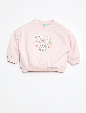 Sweater met ronde hals en print 'Marie' 'Disney'