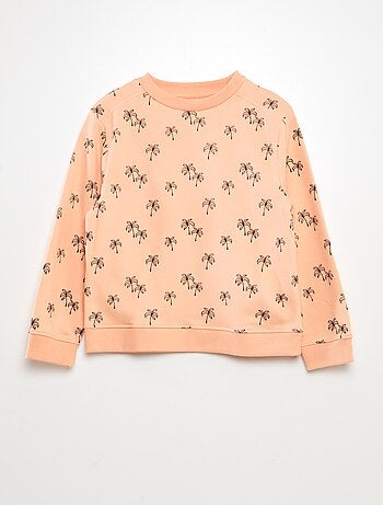 Sweater van dunne joggingstof met motiefje