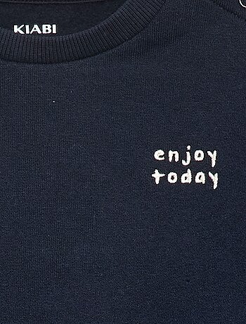 Sweater van effen joggingstof