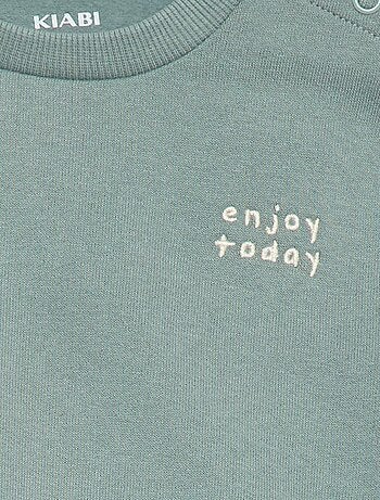 Sweater van effen joggingstof