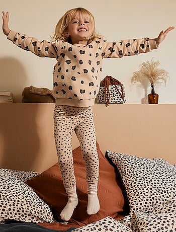 Sweater van joggingstof met motiefje