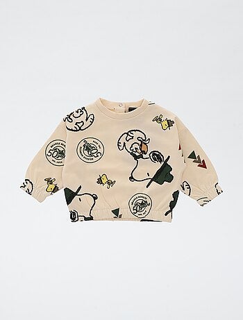 Sweater van joggingstof 'Snoopy'