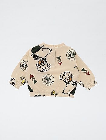 Sweater van joggingstof 'Snoopy'