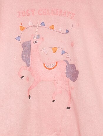 Sweater van lichte joggingstof met print
