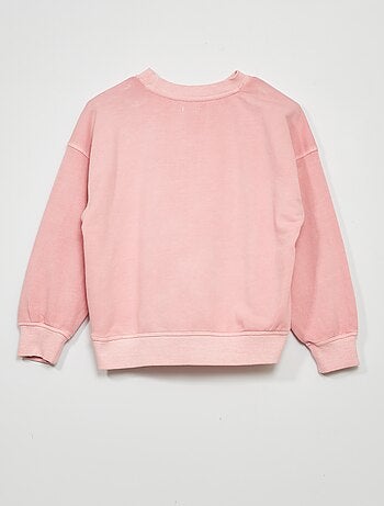 Sweater van lichte joggingstof met print